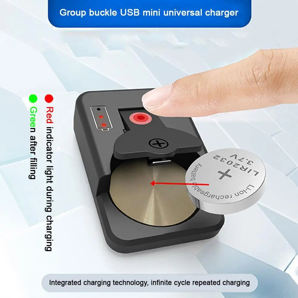 Portable Button Battery Charger