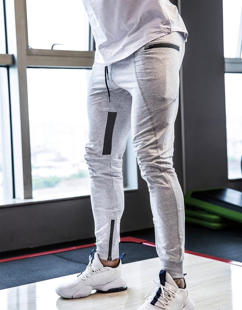 Load image into Gallery viewer, Mens Joggers Pants Mesh Training Tapered Sweatpants Gym Workout Track Pants
