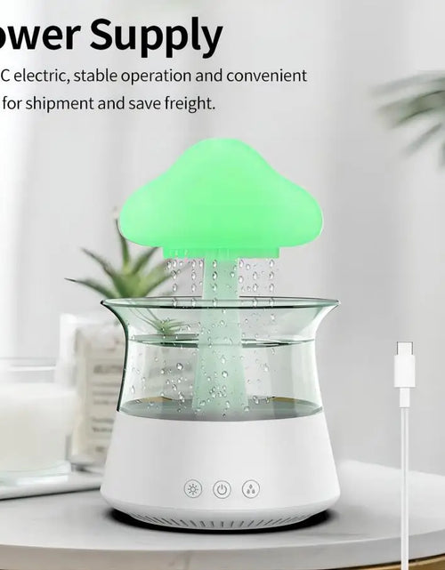 Load image into Gallery viewer, Relax Cloud Rain Diffuser Humidifier Raindrop Aromatherapy Machine Ultrasonic Atomization Humidification Colorful Lamp
