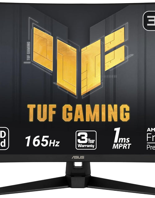 Load image into Gallery viewer, TUF Gaming 32&quot; 1080P Curved Monitor (VG328H1B) - Full HD, 165Hz (Supports 144Hz), 1Ms, Extreme Low Motion Blur, Speaker, Adaptive-Sync, Freesync Premium, VESA Mountable, HDMI, Tilt Adjustable
