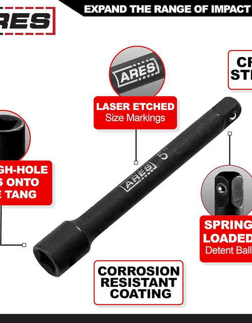 Load image into Gallery viewer, 70032-3/8-Inch Drive Impact Extension Bar Set - 3-Inch, 5-Inch, and 10-Inch Laser Etched Socket Extensions Expand the Range of Impact Drivers
