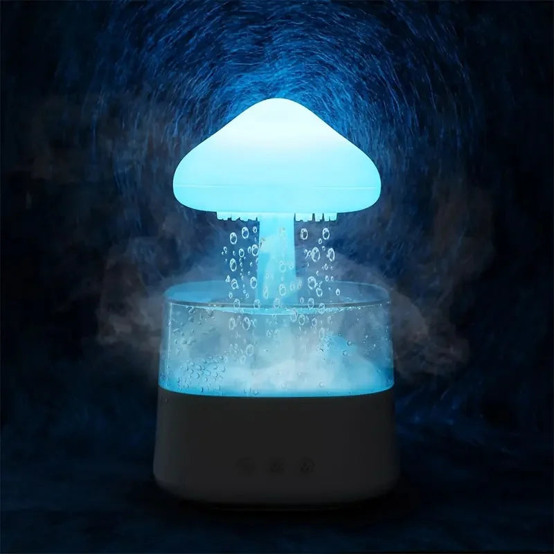 Rain Cloud Humidifier, Mushroom Humidifier, Cloud Humidifier with Adjustable LED Lights, Rain Cloud Diffuser, Remote Control