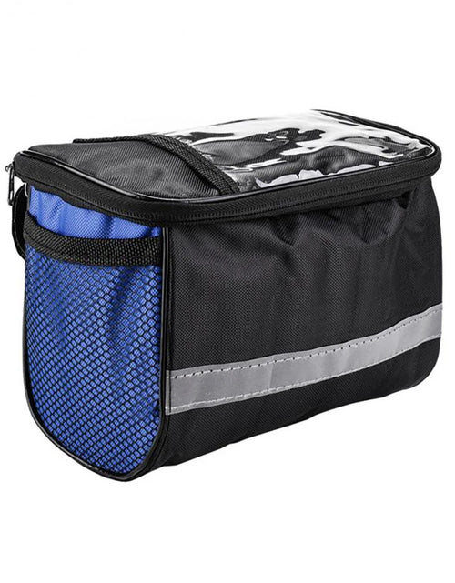 Load image into Gallery viewer, Bicycle Front Handlebar Bag Multifunction Portable Reflective Strip Bike Frame Pannier Shoulder Bag Organizer
