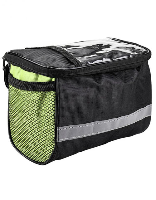 Load image into Gallery viewer, Bicycle Front Handlebar Bag Multifunction Portable Reflective Strip Bike Frame Pannier Shoulder Bag Organizer
