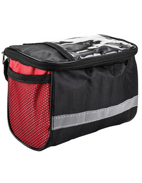 Load image into Gallery viewer, Bicycle Front Handlebar Bag Multifunction Portable Reflective Strip Bike Frame Pannier Shoulder Bag Organizer
