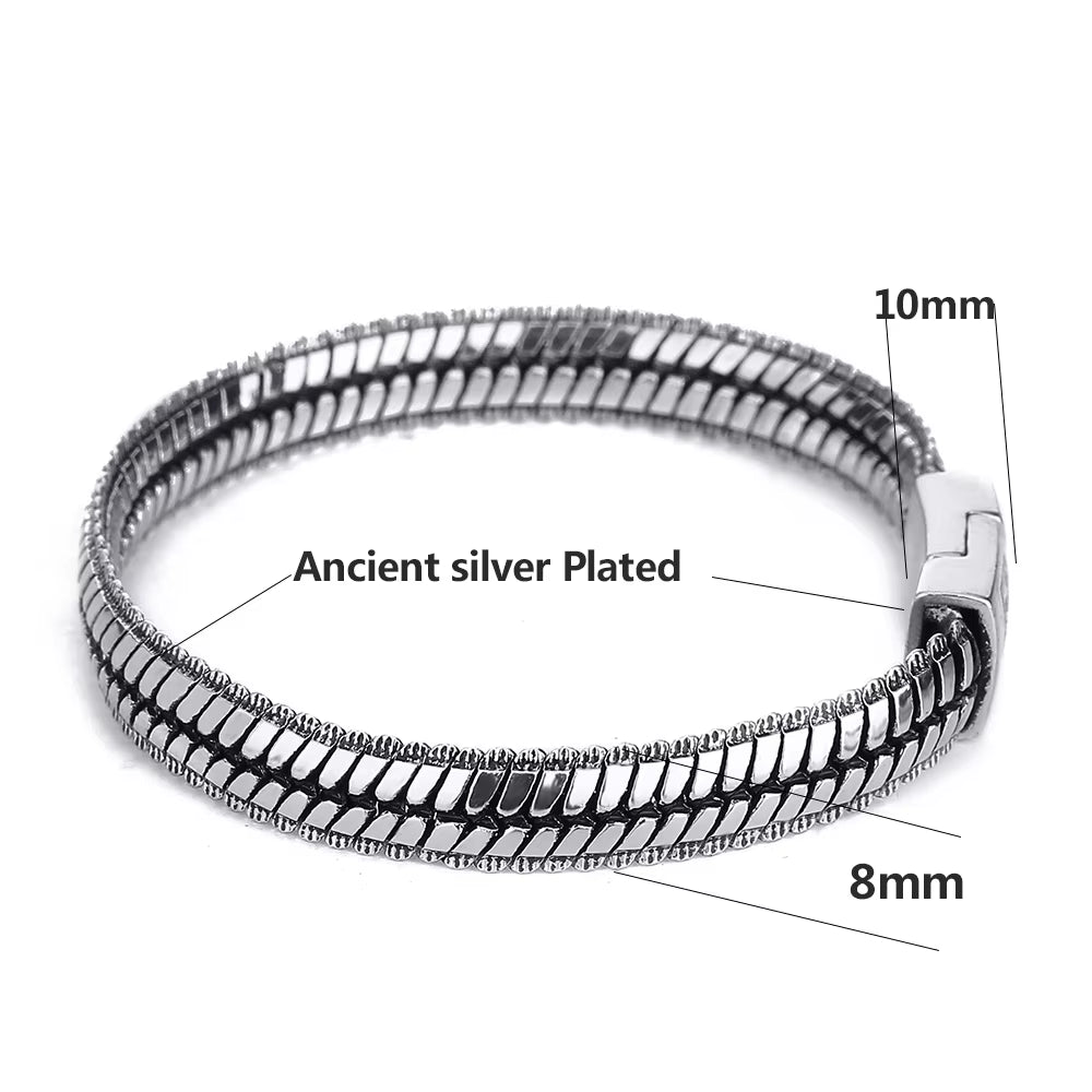 Buddha Accessory Men Bracelet Brazalet High Quality Ancient Silver Color Mens Buddha Bracelets Jewelry Wristbands Gifts