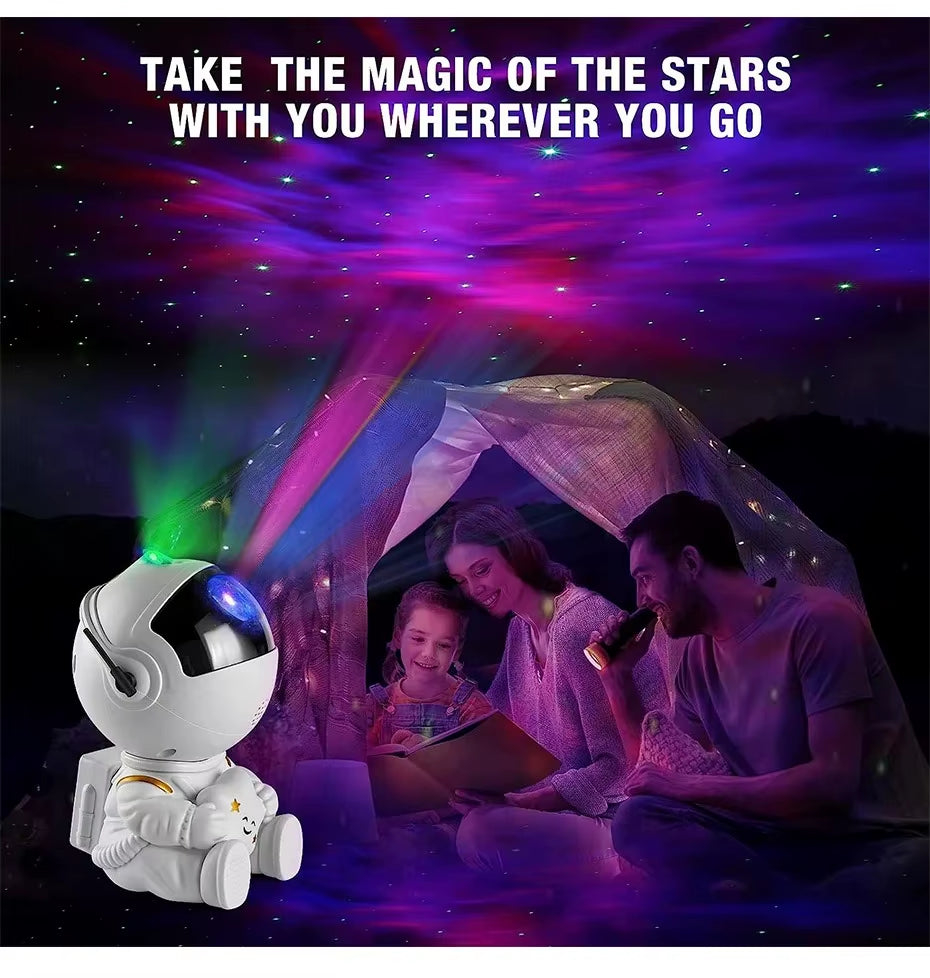 Galaxy Star Astronaut Projector Light Starry Sky Porjectors Lamp Decoration Bedroom Room Nebula LED Night Light Child Adult Gift