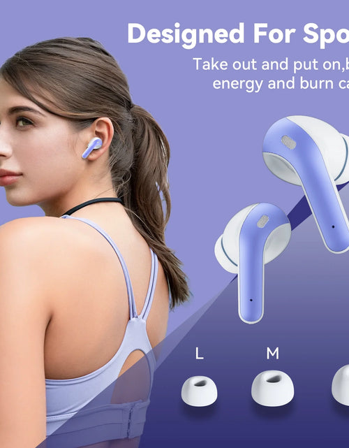 Load image into Gallery viewer, VEATOOL Bluetooth Headphones True Wireless Earbuds 60H Playback LED Power Display Earphones with Wireless Charging Case IPX7 Waterproof In-Ear Earbuds with Mic for TV Smart Phone Computer Laptop
