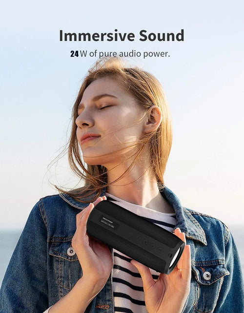 Load image into Gallery viewer, Portable Bluetooth Speaker,Waterproof Wireless Speaker with Loud Stereo Deep Bass Sound,30H Playtime,Bluetooth 5.0,TWS Pairing for Home,Party,Blue
