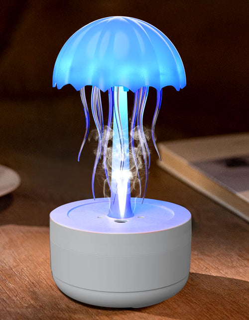 Load image into Gallery viewer, Cute Jellyfish LED Night Light Rechargeable Voice Control Dancing Legs RGB Bedside Lamp Table Lamp Bluetooth Speaker Humidifier
